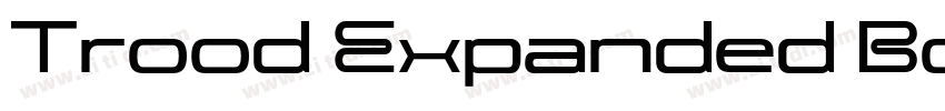 Trood Expanded Bold字体转换